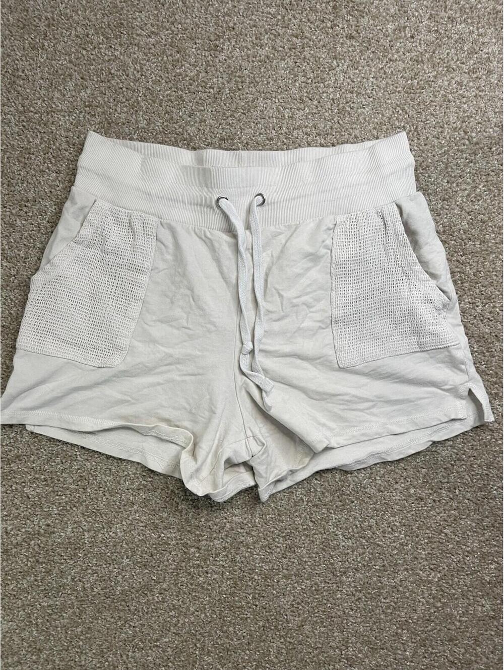 Tommy John Shorts Women Beige 1X Lounge Drawstring Sleep Sleepwear Soft